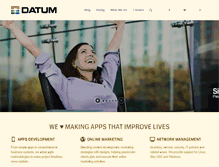 Tablet Screenshot of datumcorp.com